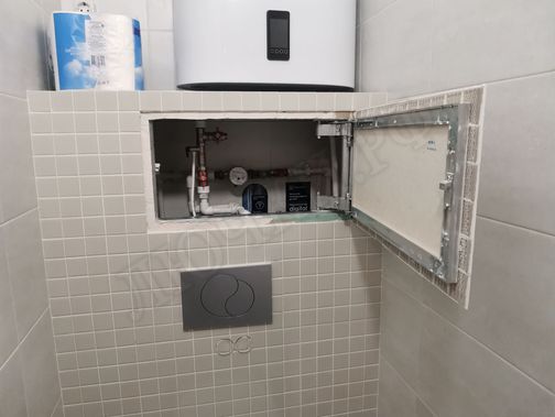 Люк под плитку Нажимной Секрет-Лайт 450*400 Люк под плитку Нажимной Секрет-Лайт 450*400