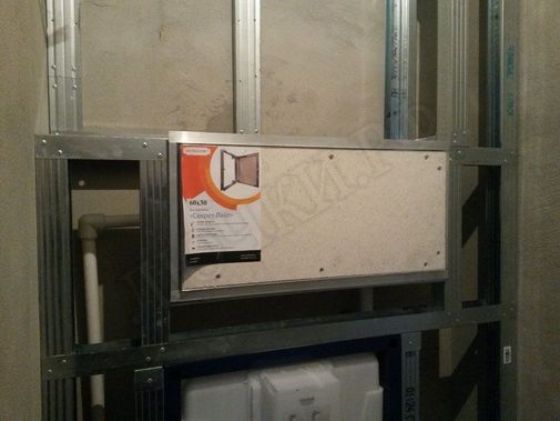 Люк под плитку Нажимной Секрет-Лайт 450*400 Люк под плитку Нажимной Секрет-Лайт 450*400