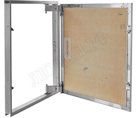 Люк под плитку Нажимной Секрет-Лайт 450*400, 1 створка Люк под плитку Нажимной Секрет-Лайт 450*400, 1 створка