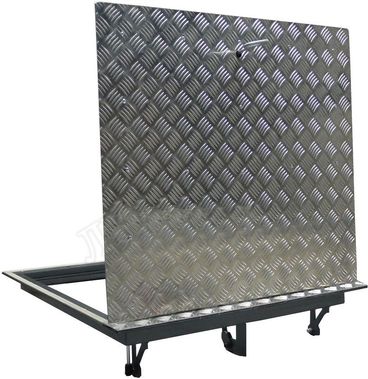 Уличный люк Дворник Уголок, нержавеющий рифленый лист Уличный люк Дворник Уголок, нержавеющий рифленый лист