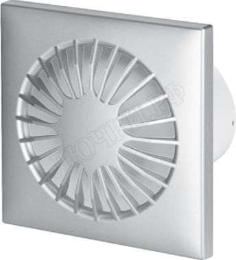 Вытяжной вентилятор Awenta System+, Turbo, 100 KWT100CTR, Omega, POSA100, Серебро (сатин), пластик Вытяжной вентилятор Awenta System+, Turbo, 100 KWT100CTR, Omega, POSA100, Серебро (сатин), пластик